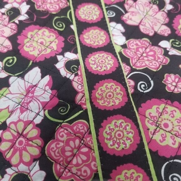 Quilted Tote Pink Floral Bag Boho - Picture 2 of 10